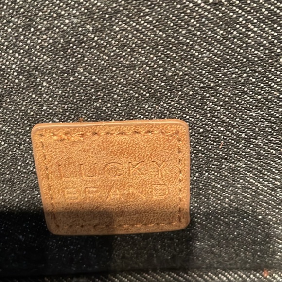 Lucky Brand NWT Black Denim Travel or Cosmetic Bag - Picture 2 of 8